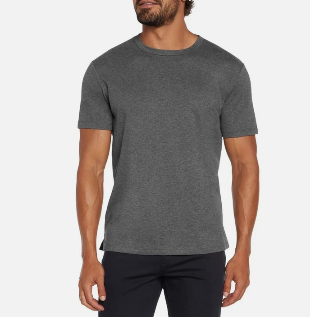 Banana Republic Men's Luxe Touch Performance Tee Cotton Gray Size XL